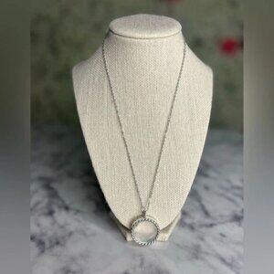 EFFY Silver Locket Pendant Necklace Opens To Hold Memorable Keepsakes Charm